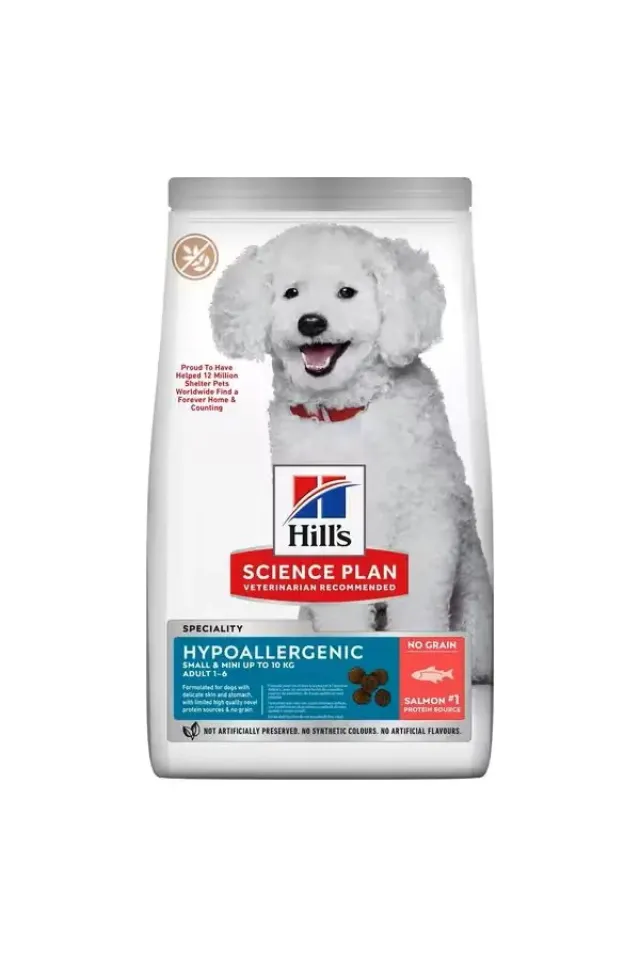 Hypoallergenic Somonlu Mini Irk Tahılsız Yetişkin Köpek Maması 1.5 Kg