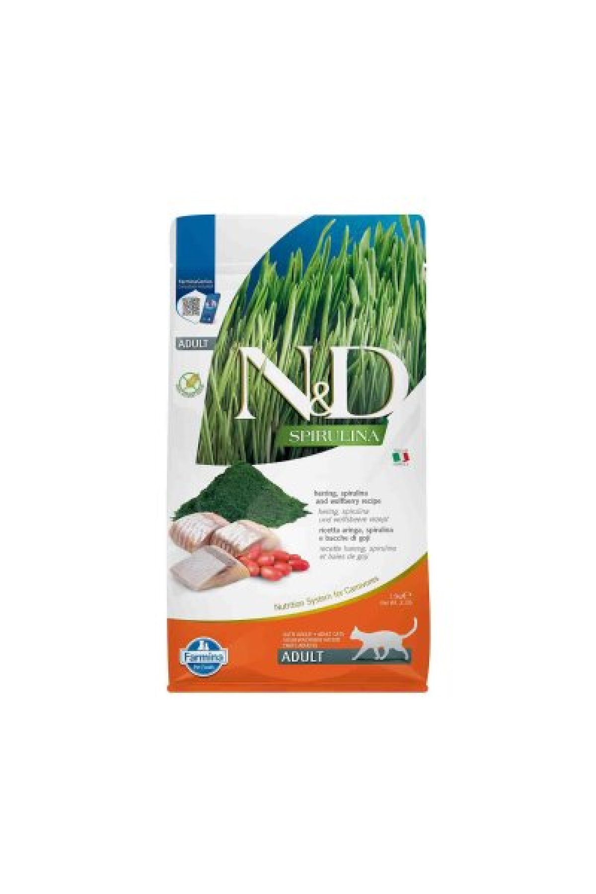 Spirulina Ringa Balıklı Yetişkin Kedi Maması 1,5 kg