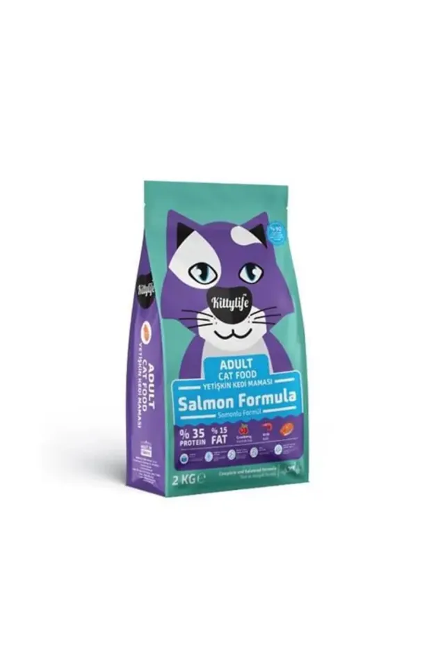 Somon Balıklı Yetişkin Kedi Maması 2 Kg
