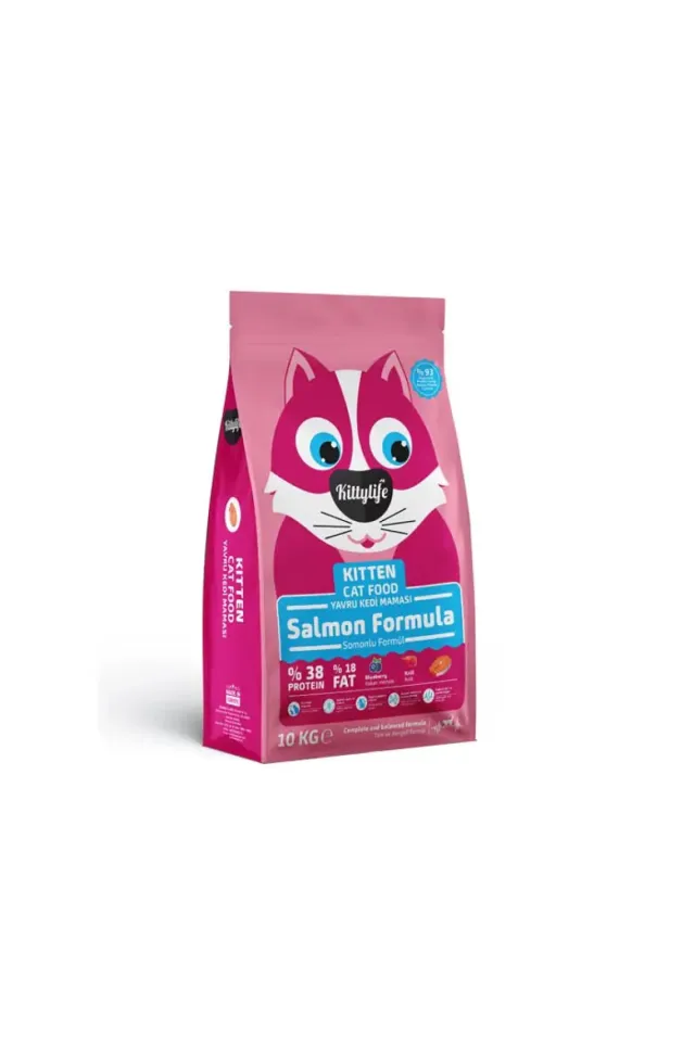Somon Balıklı Yavru Kedi Maması 10 Kg