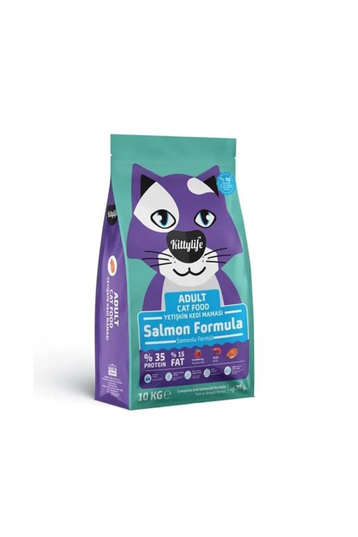 Somon Balıklı Yetişkin Kedi Maması 10Kg