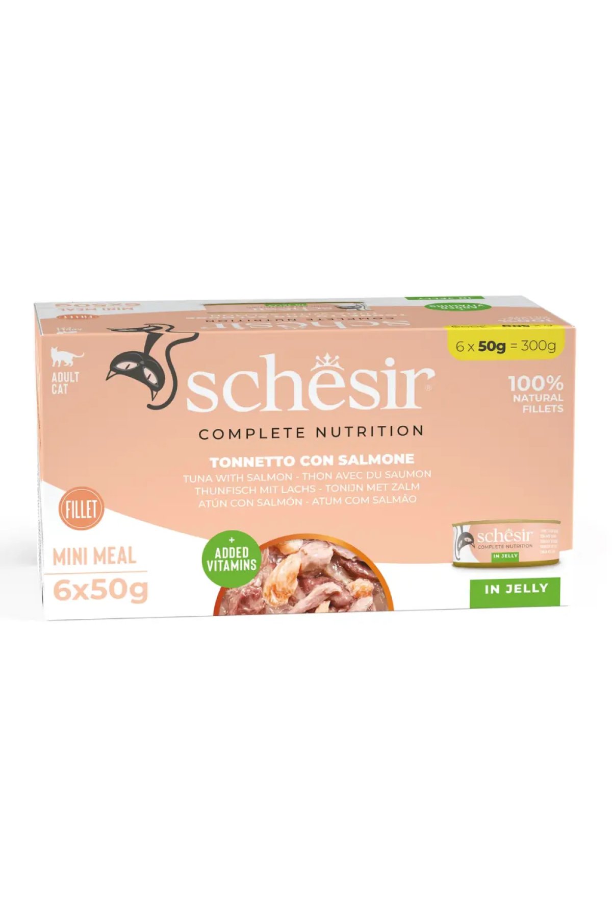 Jöle İçinde Somonlu Yetişkin Kedi Konservesi 6 x 50 gr